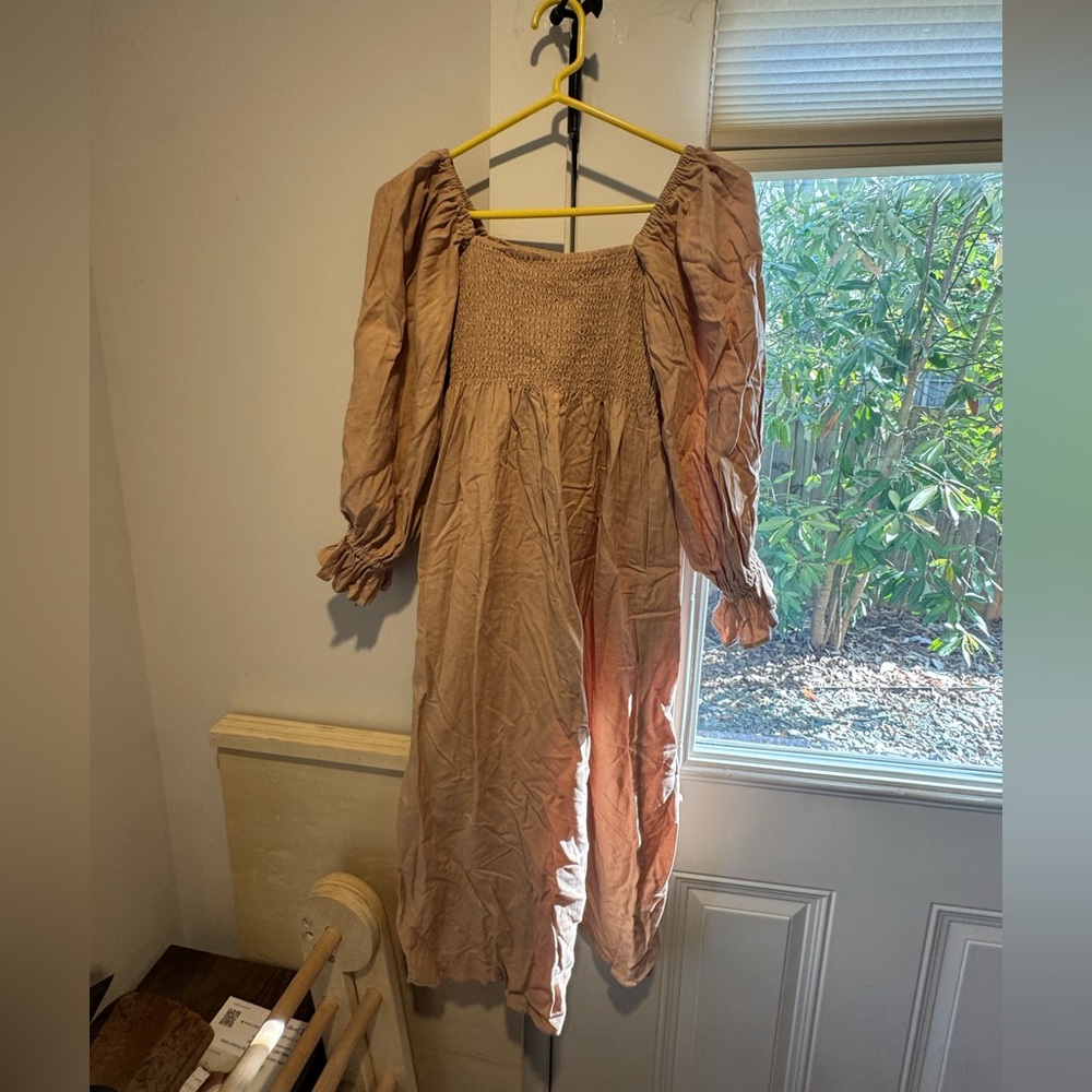 Women’s Tan Midi Dress